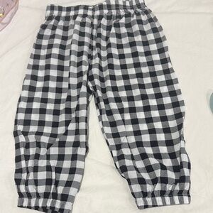 Black and White Checkered Pants